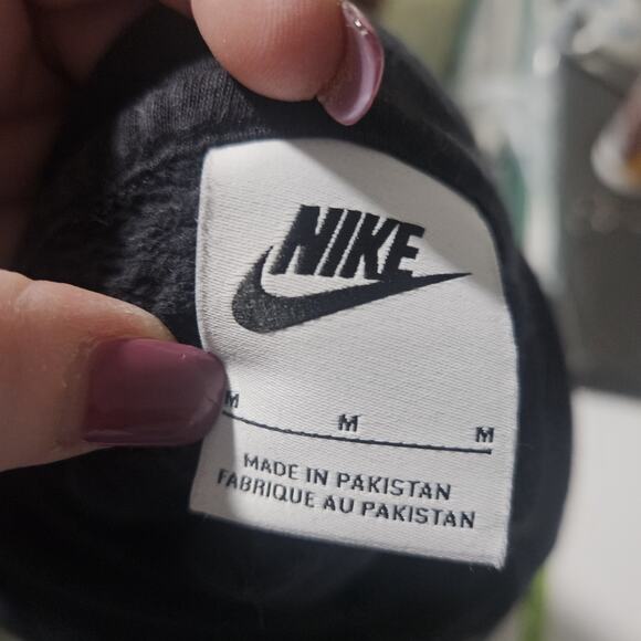 Nike Mens Medium Hoodie Solo Swoosh Spell Out Sportswear Club Athleisure Gorp - Picture 3 of 9